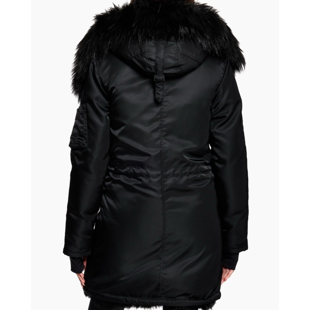 SAM. Black Fur-Trimmed Jacket - Picture 4 of 10